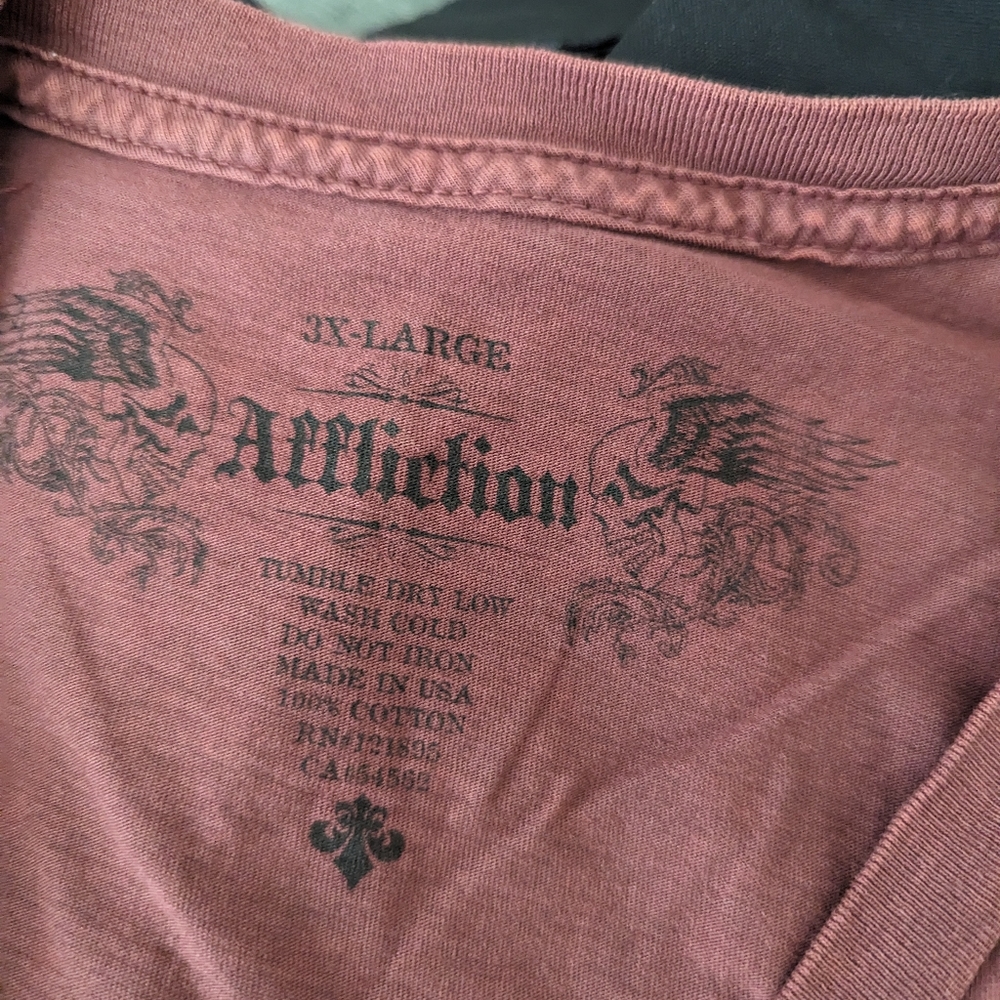 Affliction Men's T, 3XL - Picture 3 of 3